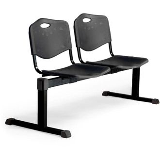 Piqueras y Crespo Bancada Iso Pastic 2 Plazas Pvc Color Negro