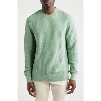 BOSS Imberto Textured Sweater in Open Green at Nordstrom, Size Xx-Large
