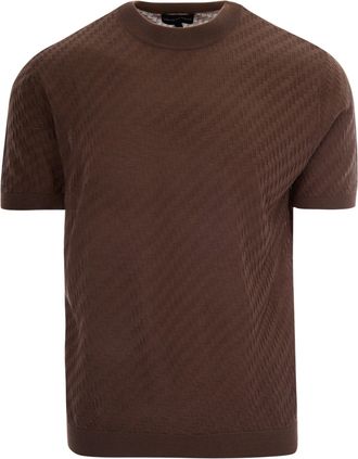 Emporio Armani Textured Knit Slim-Fit T-Shirt by Emporio Armani