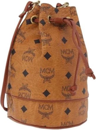 MCM Pre-owned Bucket Shoulder Bag - unisex - Vintage Tas - Bruin - ONE Size - Leer - Vintage