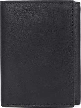 Buxton RFID Three-Fold Leather Wallet in Black at Nordstrom Rack