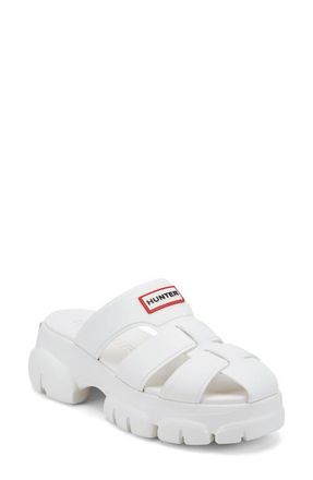 Hunter Bonnie Lug Sole Slip-On Shoe in White at Nordstrom, Size 10