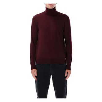 Saint Laurent Wollen coltrui - Heren - Coltruien - Bruin - XL - Wol - Truien & Vesten