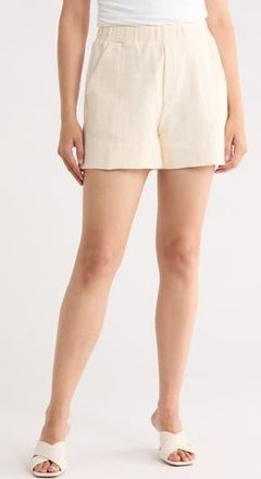 Dress To Cotton Blend Pull-On Shorts in Off White at Nordstrom Rack, Size X-Large