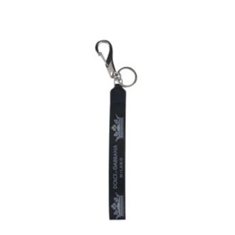 Dolce & Gabbana Keyrings, male, Black, Size: ONE SIZE Mens Key Pouch in Solid Color