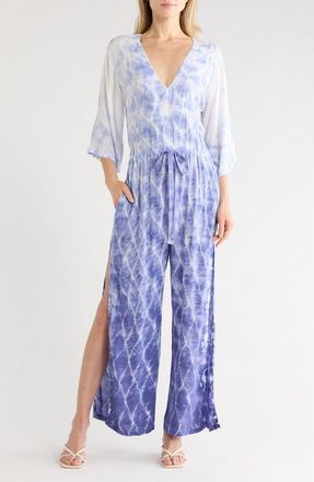 Young Fabulous & Broke Kahala Wide Leg Jumpsuit in Dusk Navy Links Wash at Nordstrom Rack, Size X-Small