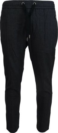Dolce & Gabbana Gray Cotton Jogger Men Mens Pants