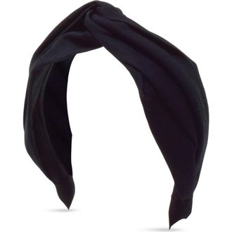 Gigi Burris Millinery Ellery Twist Canvas Headband in Black at Nordstrom