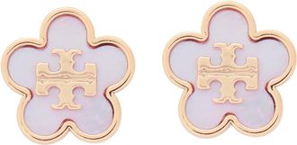 Tory Burch Forget Me Not 18kt Gold-plated Stud Earrings - One Size