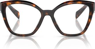 Prada 0pr 20zv Oversized Cat-Eye Acetate Sunglasses