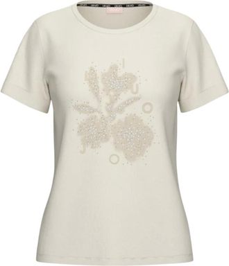 Liu Jo Jersey T-shirt - female - Liu Jo - T-Shirts - White - XL - Tops