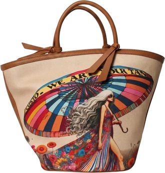 Custo Barcelona Viviana Chic Handtas - Dames - Tassen - Veelkleurig - Maat: ONE Size Zijde
