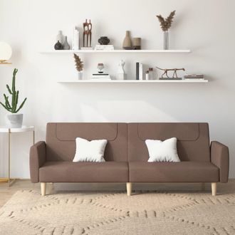 vidaXL Sof&aacute; Cama De 2 Plazas Tela Gris Taupe Vidaxl