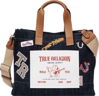 True Religion Andy Medium Patch Tote in Dark Denim at Nordstrom Rack