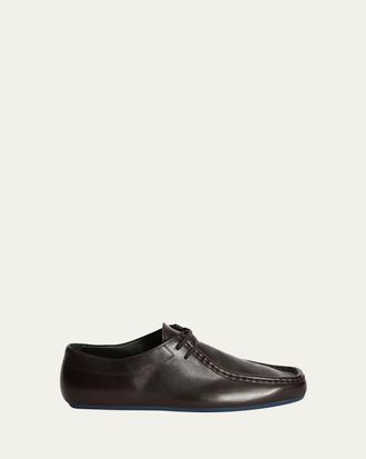 Jil Sander Mens Leather Moccasin Shoes