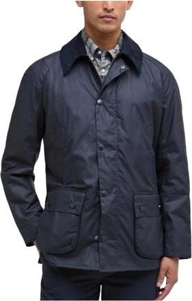 Barbour Ashby Wax Jacket - Heren - Jassen - Blauw - Maat: M Katoen