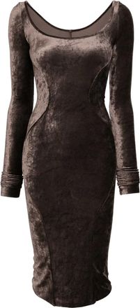 Rick Owens Abito a maniche lunghe - Marrone