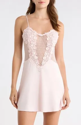 Flora Nikrooz Showstopper Chemise in Misty Pink at Nordstrom, Size X-Small