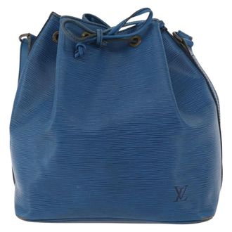 Louis Vuitton Petit Noe Nm Epi Leather Blue Leather Handbag (Pre-Owned)