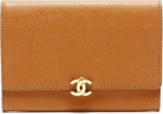 Chanel Brown Leather Wallet (Bi-Fold) (Pre-Owned)
