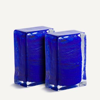 AM.PM Set van 2 glazen boekensteunen, Diafani