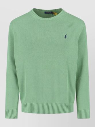 Polo Ralph Lauren crewneck sweater ribbed collar hem cuffs