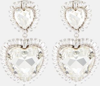 Alessandra Rich Embellished clip-on earrings