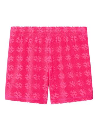 Tory Burch Womens Logo Cotton Shorts