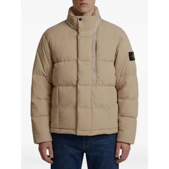 Stone Island Quilted Logo-patch Jacket