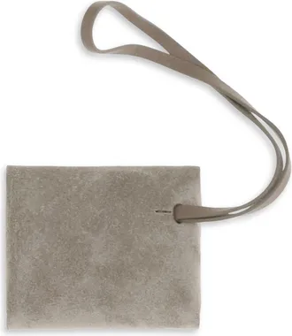 Brunello Cucinelli Womens Suede Bag Charm Ice Calf Leather Bos Taurus Covers E Cases