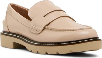 Blondo Waterproof Penny Loafer in Almond Leather at Nordstrom, Size 5.5