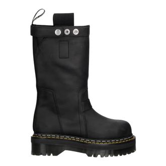 Rick Owens Quad Sole Pull On Boot - Dames - Schoenen - Zwart - Maat: 40 EU Leer
