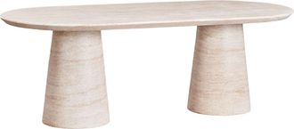 Sklum Mesa De Jard&iacute;n Ovalada 220x95 Cm En Cemento Noemi Sklum