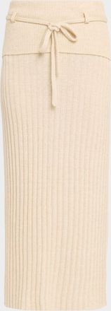 Guest In Residence Lia Low-Rise Cashmere-Blend Skirt