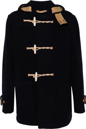 Gloverall Monty duffle coat - men - Polyamide/Wool - L - Blue