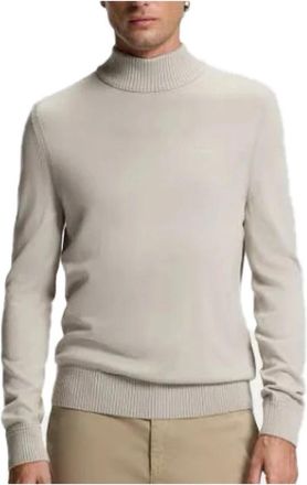 HUGO BOSS Sweatshirts & Hoodies - Heren - Coltruien - Beige - S - Truien & Vesten