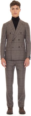 Tagliatore Super 130s Virgin Wool Check Suit
