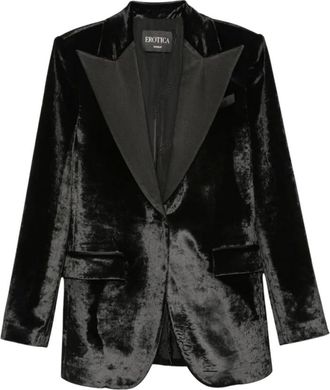 Dondup Dj863 Blazer - Dames - Jassen - Zwart - Maat: S Katoen