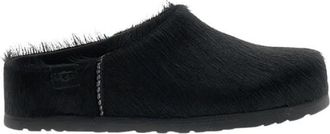 UGG Otzo Calf Hair Clog - Dames - Slip ons - Zwart - 39 EU - Wol - Schoenen