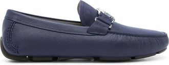 Ferragamo Mens Blue Loafers, US Size 5