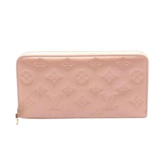 Louis Vuitton Pre-owned Wallets, female, Pink, Size: ONE SIZE Pre-owned Zippy Wallet Coussin Monogram Embossed Long Wallet