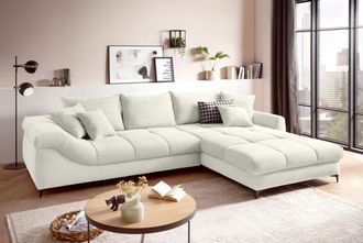 Mr. Couch Ecksofa »Ronaldo, L-Form, wahlweise mit Kaltschaum« mit Kaltschaum, bis 140 kg pro Sitzplatz belastbar