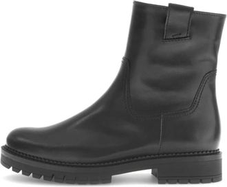 Gabor Sportieve enkellaars - Dames - Enkellaarsjes - Zwart - 37 EU - Leer - Schoenen