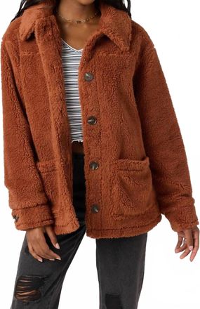 O'Neill Huxlee Solid Jacket In Rustic Brown