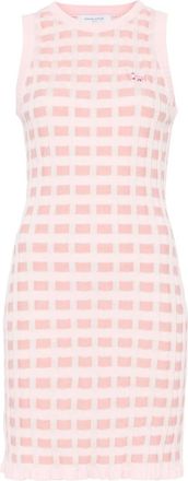 Maison Kitsuné Abito midi con motivo Fox - Rosa