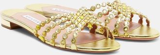 Aquazzura Tequila embellished leather sandals