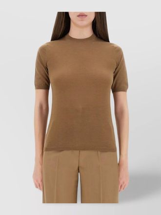 Max Mara wool slim-fit knitted top