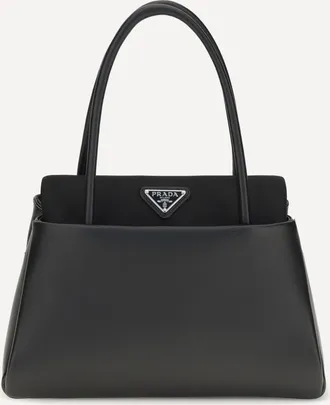 Prada Top Handle Bag with triangle logo Female UNI