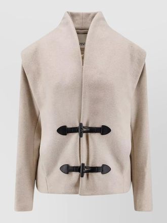 Isabel Marant toria coat wool cashmere high collar