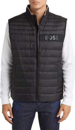 HUGO BOSS Darolan Water Repellent Quilted Vest in Blk at Nordstrom Rack, Size 36
